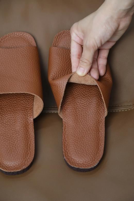 LPIUTY品牌直发！手工超软牛皮拖鞋 B032506 商品图10