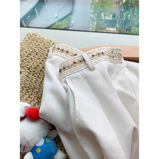 <曾小咸推荐>4.4现货秒杀！微信超特价！腰头钉珠休闲裤 日常189.99 立减100 秒杀89.99！杏色开衫两件套79.99！！ 商品图2