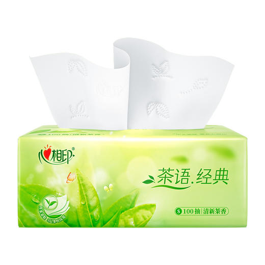 DT5100（电商箱装）心相印茶语经典100抽24包装三层塑装面巾纸 商品图3