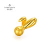 【定价黄金】【限时8折】【现货】钻石世家  兔Shining黄金系列·5D硬金吊坠 圆满兔吊坠 价格已含工费（约 0.82克±0.1克） 商品缩略图1