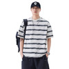 夏季新款短袖T恤宽松条纹圆领情侣海魂衫半袖t恤  AY-D3603 商品缩略图4