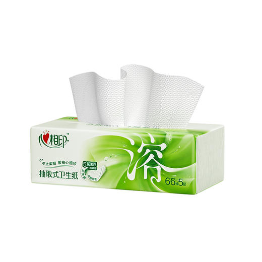 BDT1066（单提或散包混发）心相印66抽五层塑装抽取式卫生纸 商品图4