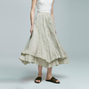 棉仓363617019-初棉不规则双层雪纺半身裙 商品缩略图0