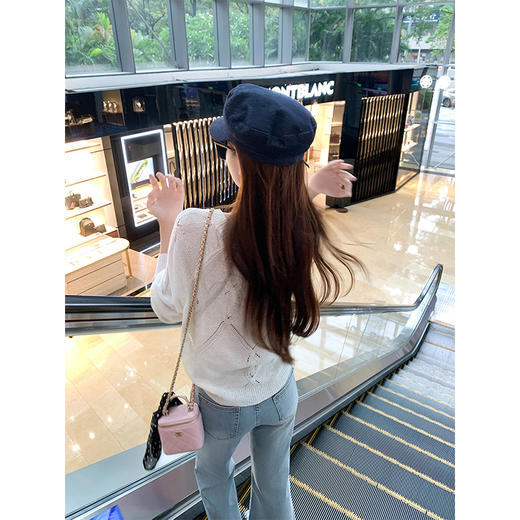 <曾小咸推荐>4.7现货秒杀 ！微信超特价！慵懒风长袖针织罩T恤 日常119.99 立减60 秒杀59.99！！ 商品图4