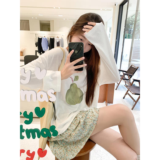 <曾小咸推荐>现货秒杀！卖完不补 ！微信打折价！百搭梨子圆领长袖 日常109.99 立减50 秒杀59.99！ 商品图2