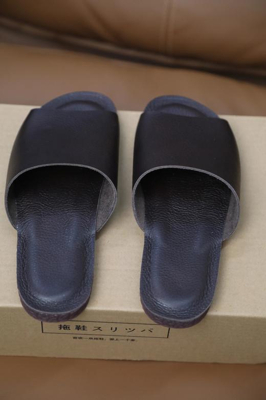 LPIUTY品牌直发！手工超软牛皮拖鞋 B032506 商品图13