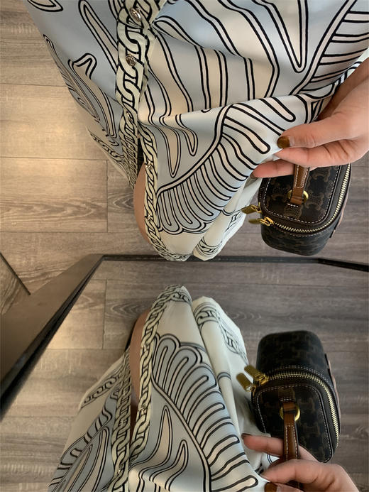 TB新款外贸原单斜纹天丝衬衫式直筒连衣裙 商品图5