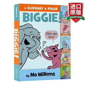 小猪小象5个故事精装合集1 英文原版 An Elephant Piggie Biggie 吴敏兰绘本 莫威廉斯 Mo Willems 情商教育培养 英文版进口英语书