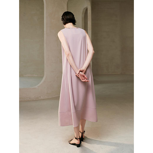 棉仓363616012-初棉简约风无袖背心连衣裙 商品图3