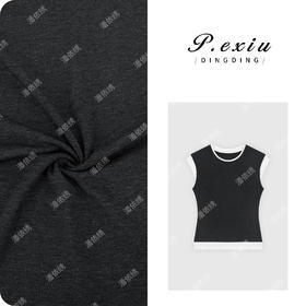 03-4潘依绣丁丁宠粉韩系设计感假两件撞色小飞袖T恤 WH00318