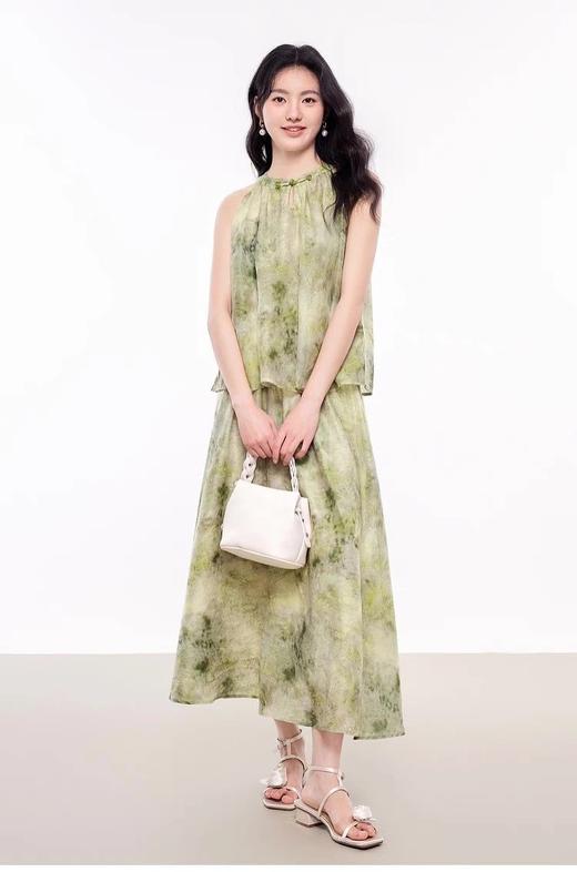 LPIUTY品牌直发！新中式桑蚕丝盘扣挂脖提花 上衣C1225035S/半裙C1225035Q 商品图11