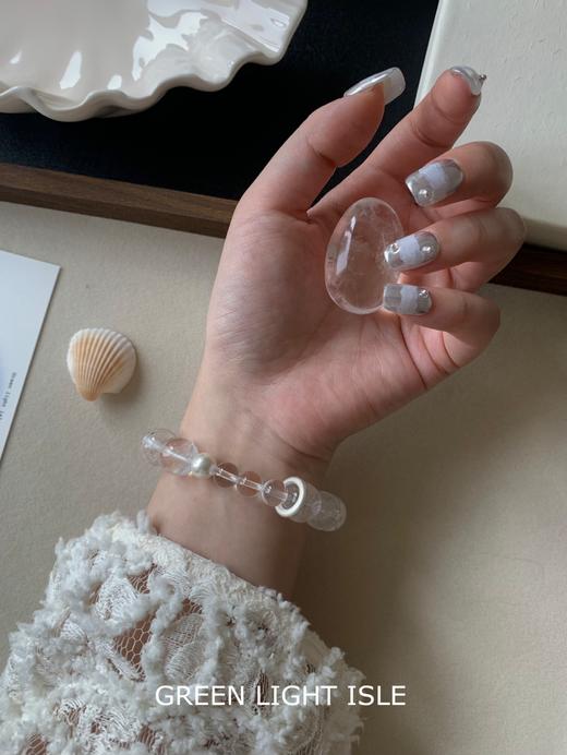 【雾光梦境】能量充电站 喜金 白阿赛/白水晶 商品图1