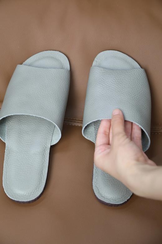 LPIUTY品牌直发！手工超软牛皮拖鞋 B032506 商品图8