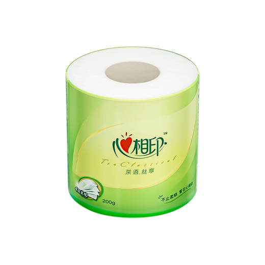BT2610（提装散装随机发）心相印茶语经典200克10粒装四层茶叶压花卷筒卫生纸（提装散装随机发 商品图3