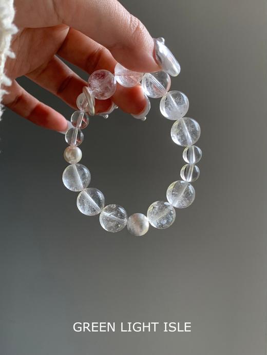 【雾光梦境】能量充电站 喜金 白阿赛/白水晶 商品图0