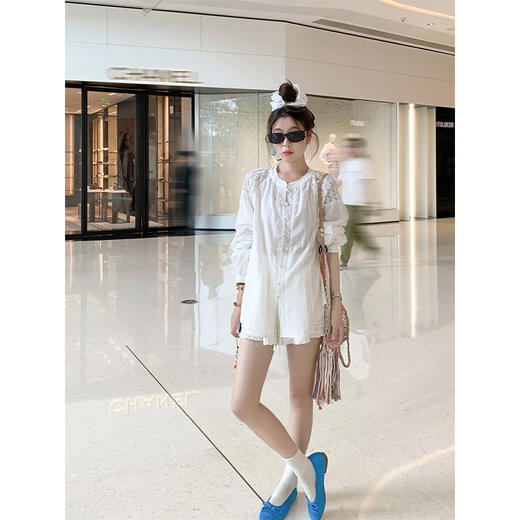 【169元任选2件】最后一波现货！蕾丝复古灯笼袖衬衫 商品图3