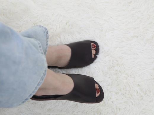 LPIUTY品牌直发！手工超软牛皮拖鞋 B032506 商品图3