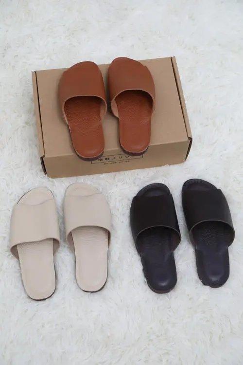 LPIUTY品牌直发！手工超软牛皮拖鞋 B032506 商品图0