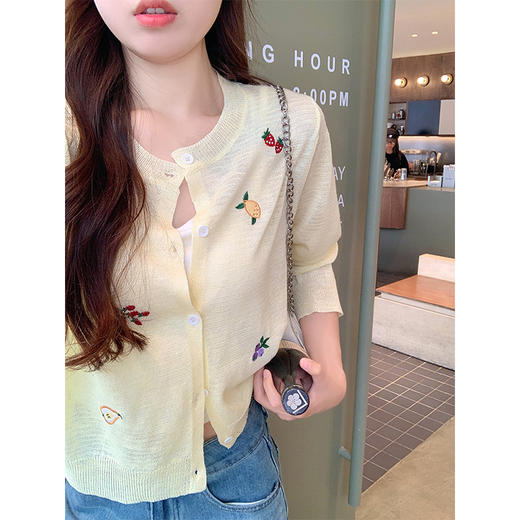 <曾小咸推荐>3.26现货秒杀 ！微信超特价！韩系刺绣针织开衫 日常149.99 立减80 秒杀69.99！！ 商品图2