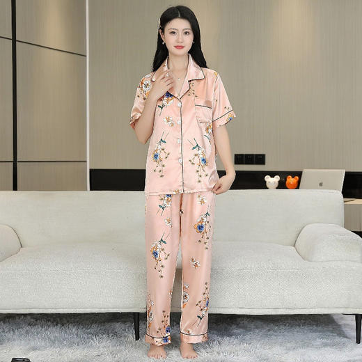 【冰丝触感☁️ 夏日必备】高级感轻奢家居服✨清凉又显瘦外穿都超有范儿！冰丝睡衣  高级感轻奢薄款家居服 商品图11