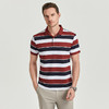 夏季男士短袖T恤高档条纹锦氨翻领polo衫  HLS-W2822012 商品缩略图0