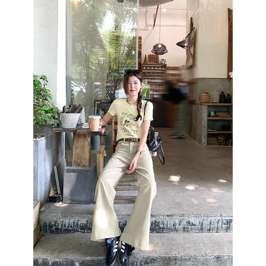 <曾小咸推荐>趣味印花修身短款短袖T恤 日常99.99/件 立减60 秒杀39.99/件！！ 商品图4