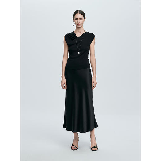 棉仓363635019-初棉荡领无袖针织衫 商品图4