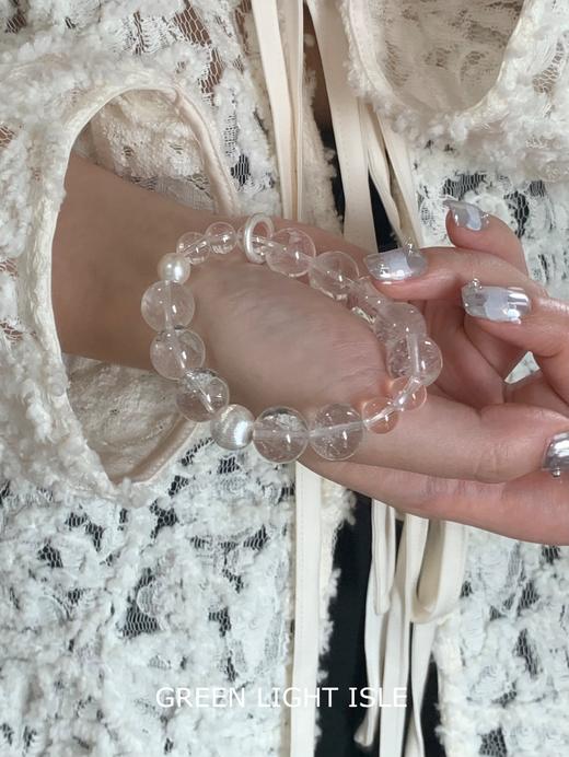 【雾光梦境】能量充电站 喜金 白阿赛/白水晶 商品图3