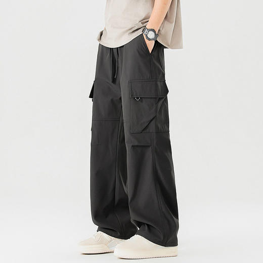 休闲裤2025新款工装裤男款夏季宽松直筒男士百搭阔腿长裤  AY-L2536【AY-2536】 商品图1