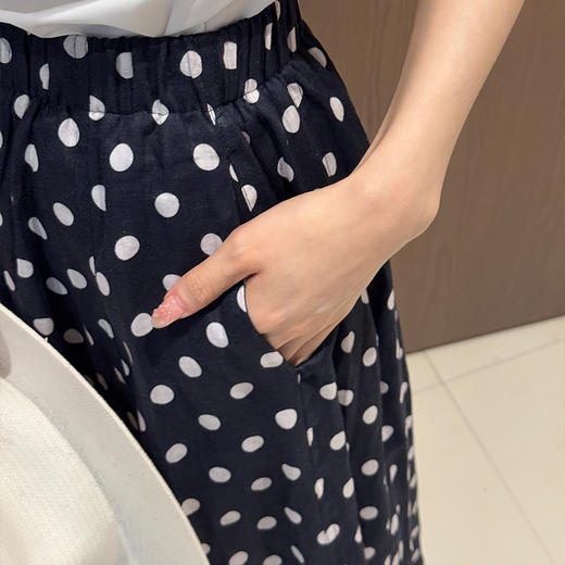 【预售7天】良木礼亚麻波点裙 商品图2