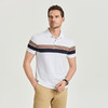 夏季男士polo衫插色条纹短袖多色休闲百搭高品质上衣  HLS-W2822006 商品缩略图0