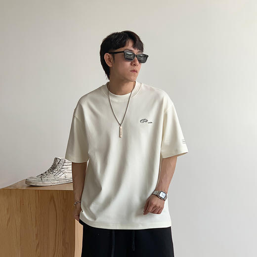 徐太浪简约百搭印花短袖T恤男夏季潮牌大码男装休闲半袖圆领上衣 商品图1