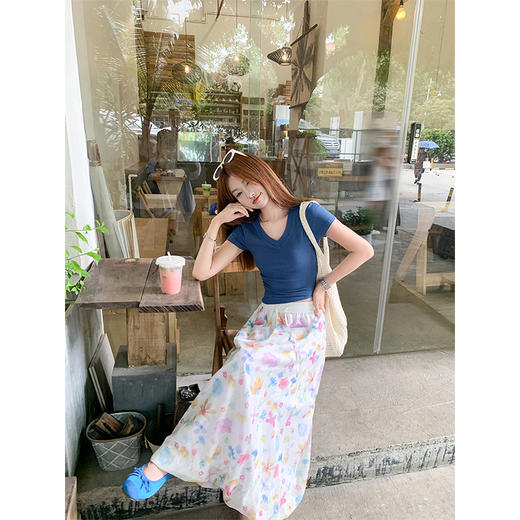 【99元任选2件】新品现货秒杀！卖完下架不再补 ！微信粉丝打折价！！蓝色短袖T恤 商品图6