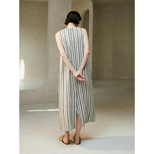 棉仓362616005-初棉A型雨露麻连衣裙 商品图3