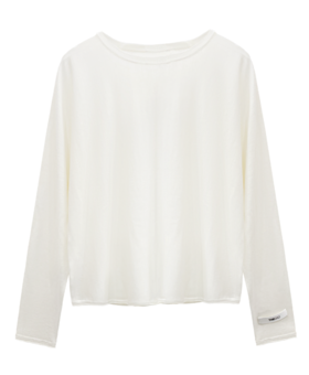 羊毛蝙蝠袖套头衫