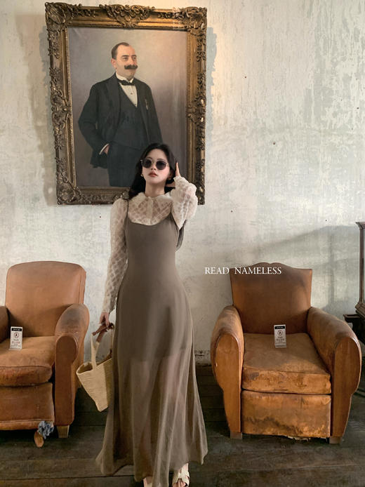 Read Nameless /韩国款精致网纱透肤衬衫 2025/5/3 商品图9