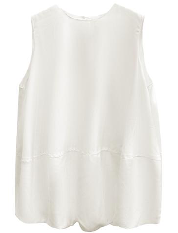 灯笼无袖圆领上衣 商品图0