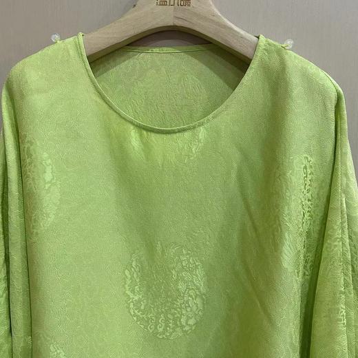 【线上专属】新中式上衣（25708210-梅子青-高定款） 商品图1