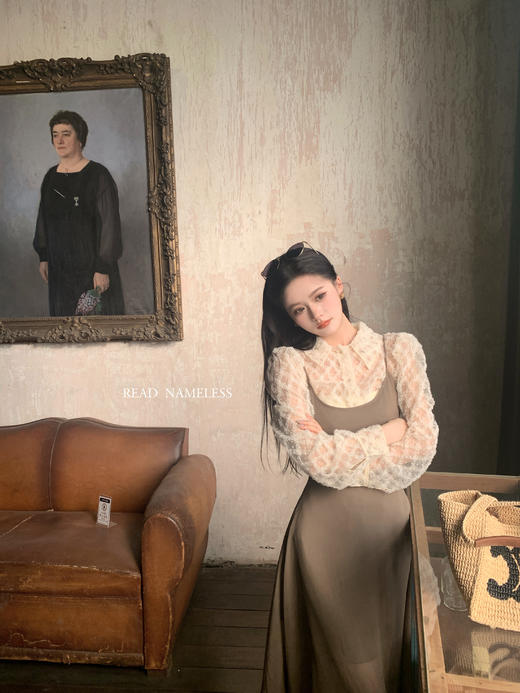 Read Nameless /韩国款精致网纱透肤衬衫 2025/5/3 商品图13