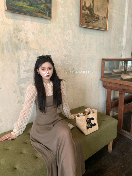 Read Nameless /韩国款精致网纱透肤衬衫 2025/5/3 商品图14
