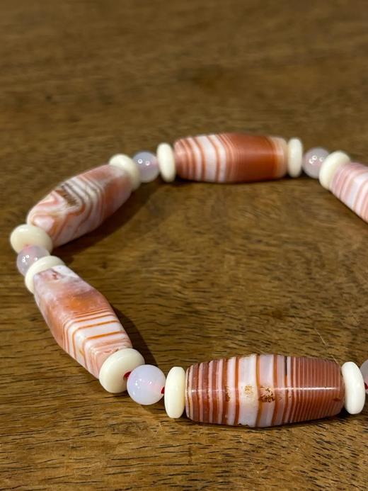 缠丝红白玛瑙四方橄榄珠手链，顺丰包邮 商品图8