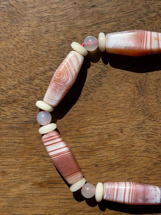 缠丝红白玛瑙四方橄榄珠手链，顺丰包邮 商品图10