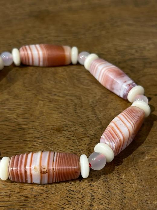缠丝红白玛瑙四方橄榄珠手链，顺丰包邮 商品图5