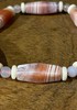 缠丝红白玛瑙四方橄榄珠手链，顺丰包邮 商品缩略图1
