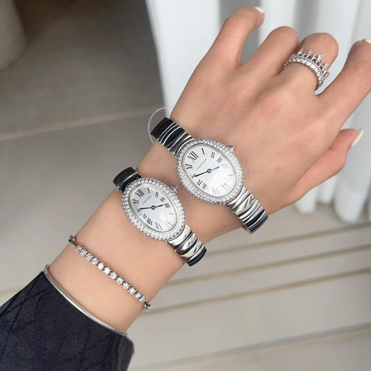 卡地亚浴缸Baignoire1920系列，进口瑞士石英机芯，316L精钢表壳表链，淬火钢蓝指针，标志性罗马表盘，弧形水晶镜面，月牙形表链环环相扣❕❕❕ 商品图13