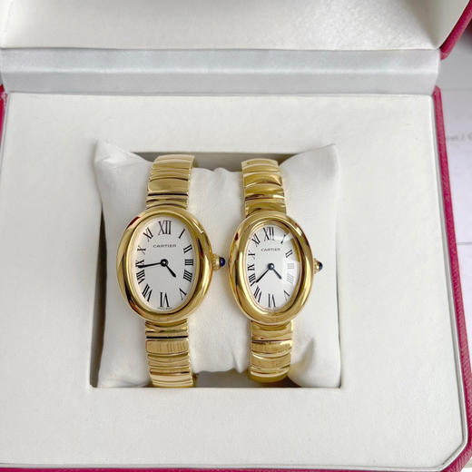 卡地亚浴缸Baignoire1920系列，进口瑞士石英机芯，316L精钢表壳表链，淬火钢蓝指针，标志性罗马表盘，弧形水晶镜面，月牙形表链环环相扣❕❕❕ 商品图6