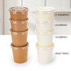 喇叭花一次性圆形纸浆酱料杯调料盒辣椒酱油醋沾汁打包盒试吃带盖 商品缩略图2