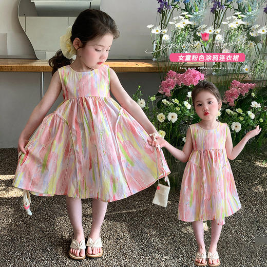 2025年夏款新款多巴胺花朵裙 韩版网红潮流连衣裙 商品图9