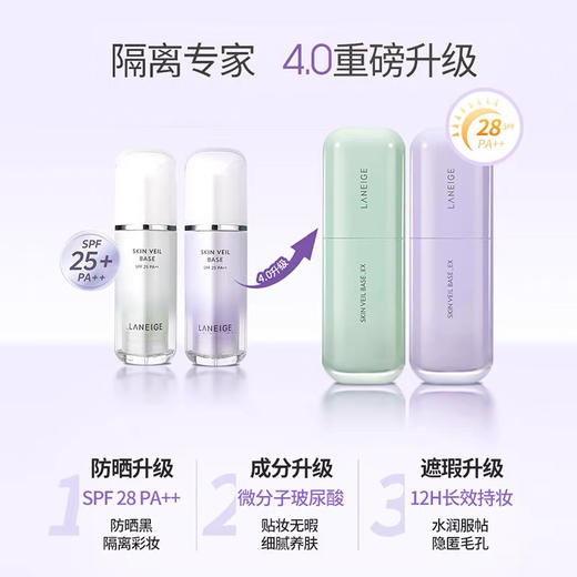 【海关保税直发】兰芝经典隔离30ml/新款-紫色-绿色-会员5折 商品图1