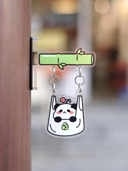 enter丨秋千熊猫-侧吸冰箱贴 商品图0